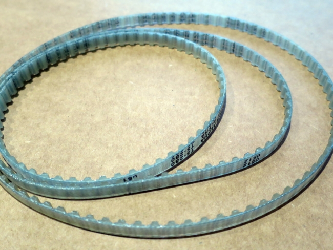 Minilor lathe and milling head drive belts